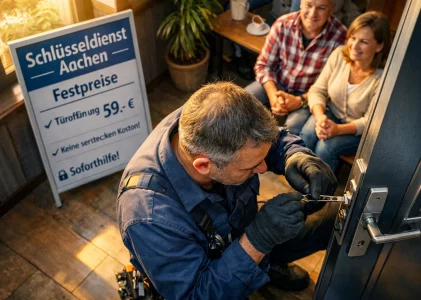 Ausgesperrt in Aachen? Schnelle Türhilfe, klare Preise, echte Experten
